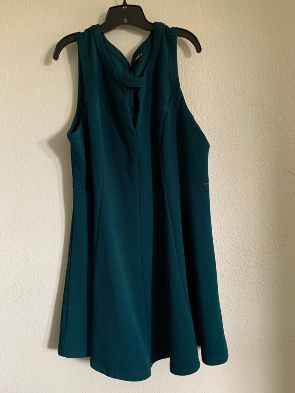 Teal Sleeveless A-Line Mini Dress